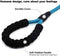 5 FT Heavy Duty Dog Leash Rope with Comfortable Padded Handle and Reflective Threads, Anti-Pull Bungee for Shock Absorption and Thick Durable Dog Training Leash for Small Medium Large Dogs (Blue)