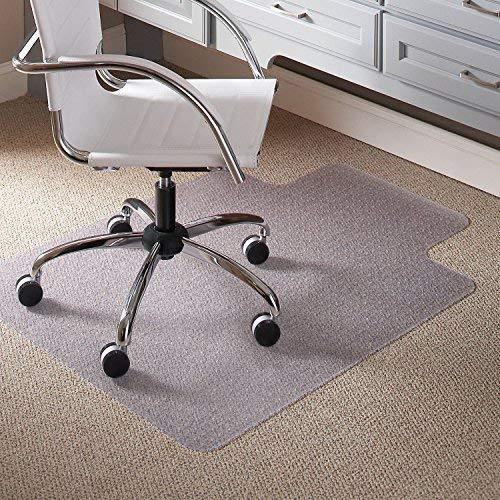 ES Robbins 124381 Chair Mat Extra-High Pile Carpet, 46"x60", Beveled Edge
