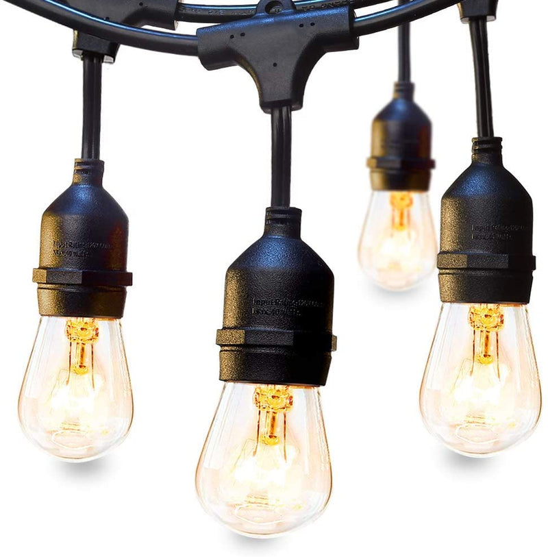 Feit Electric 48ft / 14.6m Outdoor String Lights(48 Feet)