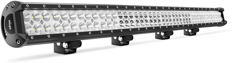 Nilight Light Bar 2PCS 20 Inch 126W LED Lights Spot Flood Combo Led Off Road Driving Lights Led Fog Lights Jeep Lights Boat Lighting LED Work Light ,2 Years Warranty