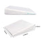 AIFUSI Baby Crib Wedge, Memory Foam Sleeping Wedge Nursery Pillow Infant Sleep Positioner Baby Crib Inclines Mattress with Removal Waterproof Cotton Cover - Reduce Colic & Acid Reflux, White