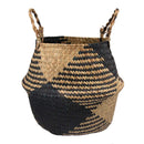 Natural Seagrass Belly Basket with Handles Seagrass Planter for Fig Indoor Plants