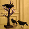 ATDAWN Halloween Black Feathered Crows, Realistic Looking Halloween Decoration Birds, 6 Pack