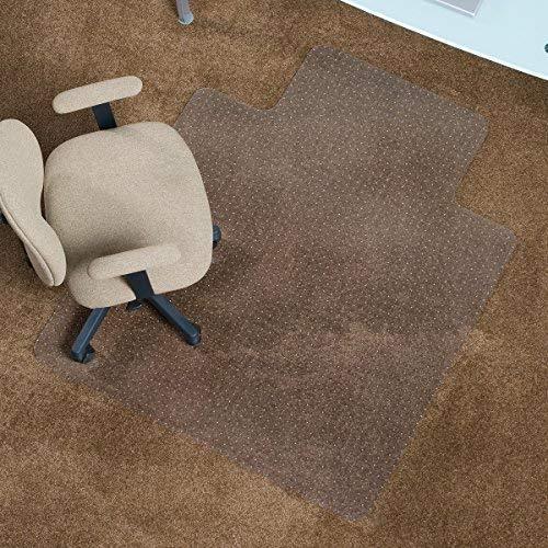 ES Robbins 124381 Chair Mat Extra-High Pile Carpet, 46"x60", Beveled Edge