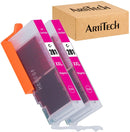 ARTITECH Replacement for Canon CLI-281 CLI-281 XXL Magenta Compatible Ink Cartridges Use for PIXMA TS9120 TR7520 TR8520 TS6120 TS6220 TS8120 TS8220 TS9520 TS6320 TS9521C Printer, 2 Pack CLI281 M