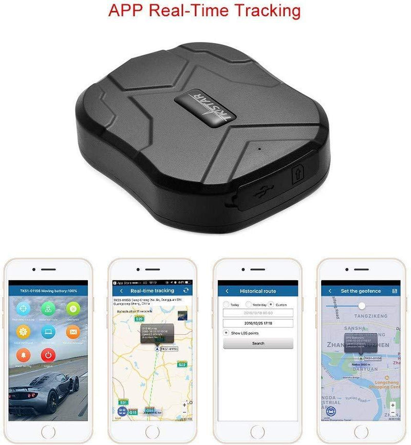 GPS Tracker Long Standby Car Locator GPS Tracker Free App Strong Magnet for Vehicle GPS Tracking Real Time Tracking Device Anti Lost Geo Fence Car Tracker for Cars SUV Motorcycles Trucks Vehicles