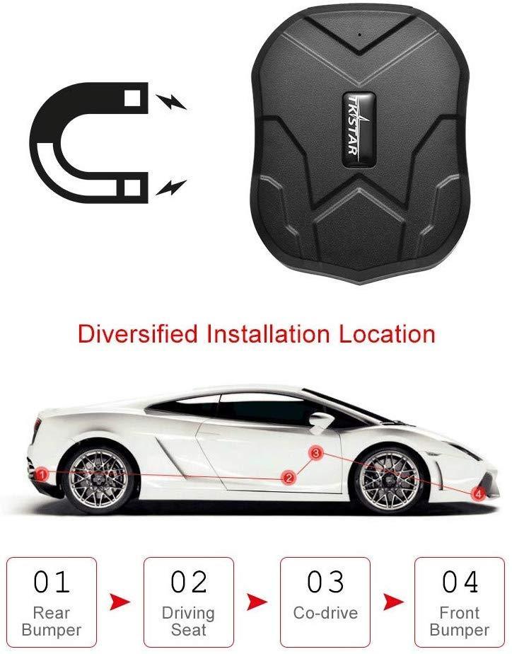 GPS Tracker Long Standby Car Locator GPS Tracker Free App Strong Magnet for Vehicle GPS Tracking Real Time Tracking Device Anti Lost Geo Fence Car Tracker for Cars SUV Motorcycles Trucks Vehicles