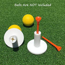 SkyLife Golf Rubber Tee Holder Set for Driving Range Golf Practice Mat (1.5''/2''/2.6''/2.8''/3'')