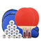 SSHHI Ping Pong Racket, Suitable for Beginners, 2 Pcs Ping Pong Paddle, Flared Handle, Strong/As Shown/C