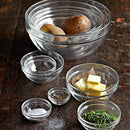 James Scott 10 Piece Set Stackable European Made lead Free Glass Kitchen Prep, Dipping Sauce, Dessert, Salads, Candy Dish or Nut Bowls. Prep Bowls