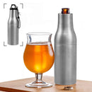 Arcoolor Beer Bottle Insulator, Double Wall Stainless Steel Beer Holder, Keeps Your Beer Colder with With Opener Fit For 12 Oz Bottles For Outdoor, Camping, BBQ, Party