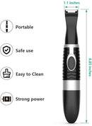 Elfirly Dog Grooming Clippers,Cordless Small Pet Hair Trimmer,Low Noise for Trimming Dog's Hair Around Paws, Eyes, Ears, Face, Rump-Black