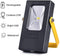 15W Rechargeable Work LOFTEK  Light, 2019 Upgraded, 7 Hours Lasting Battery Powered Flood Light with USB Ports and SOS Modes, Portable and Cordless Security Job Site FloodLight, Black and Yellow