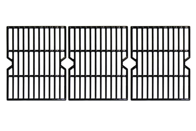 Hongso PCA593 Porcelain Coated Cast Iron Cooking Grid Replacement for Uniflame GBC1059WB, Uniflame GBC1059WE-C, Backyard Grill BY12-084-029-98 and Other Gas Grill Models, Set of 3
