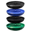 Set of 4 Assorted Colors - Round Plastic Cigarette Cigar Ashtray Tabletop Ash Tray by Escest