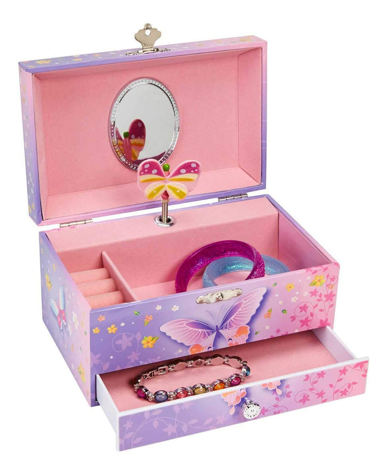 JewelKeeper Girl's Musical Jewelry Storage Box Pullout Drawer, Rainbow Unicorn Design, The Unicorn Tune