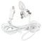 Set of 6 Darice 6402 Accessory Cord with 1 Lights, 6-Feet, White