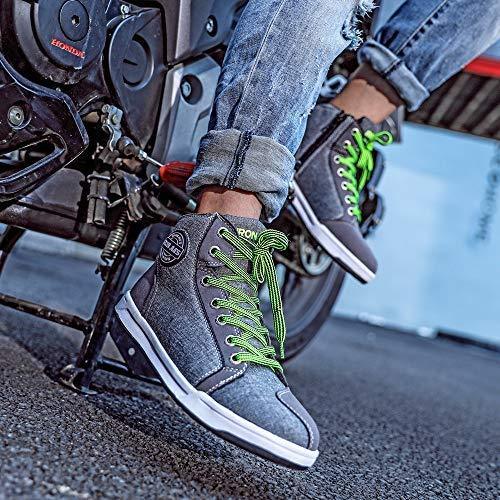 Motorcycle Shoes Men Streetbike Casual Accessories Breathable Protective Gear Powersport Anti-slip Footwear 9.5 One Year Warranty