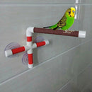 Portable Suction Cup Shower Perch Stand for Bird Parrot Macaw Cockatoo African Greys Budgies Parakeet Cockatiel Conure Lovebirds Bath Perch Toy