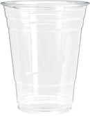200 Clear Plastic Cups | 16 oz Plastic Cups | Clear Disposable Cups | PET Cups | Plastic Water Cups | Plastic Beer Cups | Clear Plastic Party Cups |Crystal Clear Cups