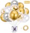 Balloons Bulk For Birthday,Gold Latex Balloons 12inches for Parties，Wedding or Christmas Decorations(50pcs) by Unihoh