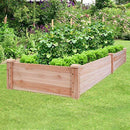 Giantex Raised Garden Bed Kit Elevated Planter Box for Vegetables Fruits Herb Grow, Heavy Duty Natural Cedar Wood Frame Gardening Planting Bed for Deck, Patio or Yard Gardenin, 49"X23"X30.0"(LXWXH)