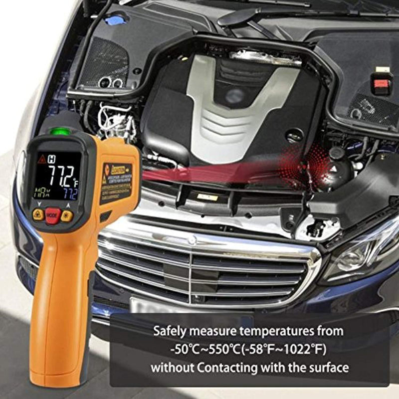 Exeblue Infrared IR thermometer, Digital Laser Thermometer LCD Display -58°F~1022°F