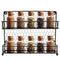Sorbus Spice Rack Multi-Purpose Organizer- 2 Tier Wall Mount or Counter Top Display Storage Spice Rack