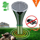 Hunter's Pest Control 2 X Solar Silent Snake Repellent Mole Repeller Spike Help You Get Rid of Snake Mole Gophers for Outdoor Garden Yard