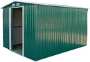 Outdoor Storage Shed 8 x 8 FT Steel Backyard Garden Shed for Patio Furniture,Lawn Mower,Bike (8'8')