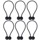 NZQXJXZ Curtain Tiebacks Magnetic, Drape Holders Holdbacks Decorative Weave Rope Clips Window Sheer Blackout Panels Home Office, Chocolate (Pack of 6)