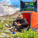 Combat Wipes ACTIVE Outdoor Wet Wipes | Extra Thick, Ultralight, Biodegradable, Body & Hand Cleansing/Refreshing Cloths for Camping, Travel, Gym & Backpacking w/ Natural Aloe & Vitamin E (25 Wipes)