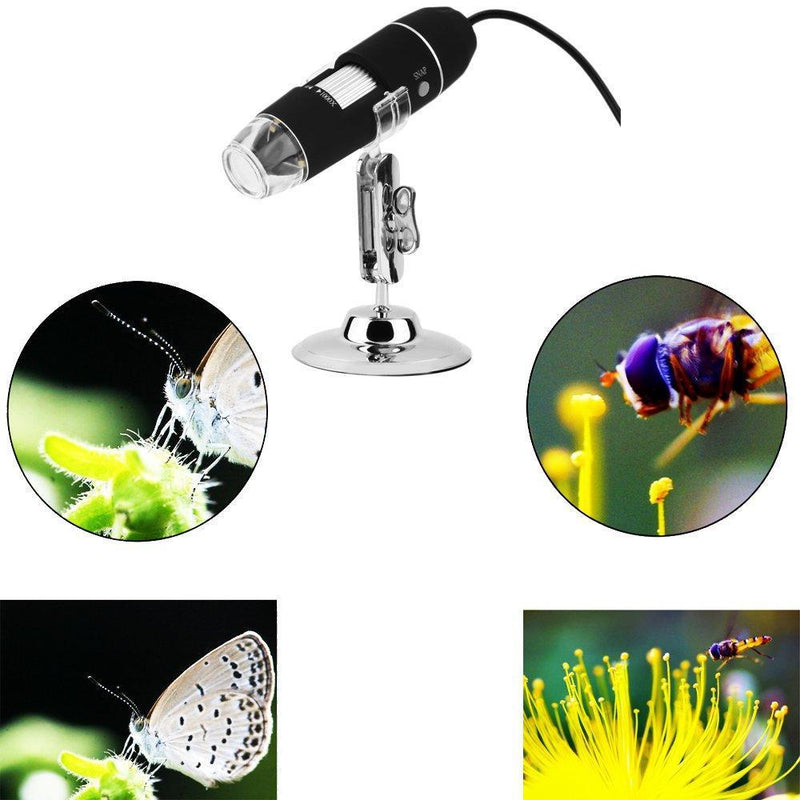 40 to 1000x Magnification Endoscope, Kids Microscope Camera, Coin Magnifier for Computer, Magnifying Scope, Compatible with PC and Phones