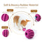 EETOYS Dog Treat Ball Non Toxic Rubber Dog Ball Food Dispensing IQ Dog Toy Reduce Boredom Dental Hygiene Teething by EETOYS MARKET LEADER PET LOVER