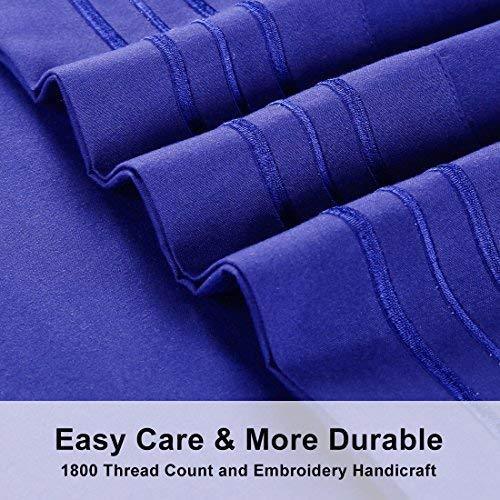 EMONIA Twin XL Sheets Set - 4 Pieces Bed Sheets-Microfiber Super Soft 1800 Series Deep Pocket Fitted Sheets-Wrinkle and Fade Resistant (Green, Twin XL)