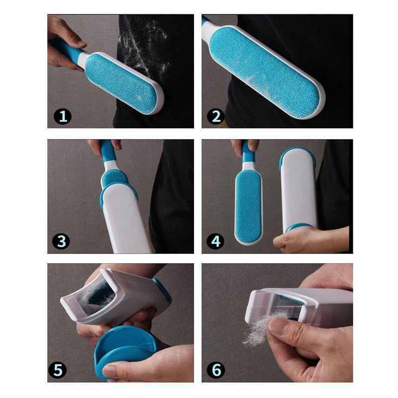 NEILDEN Animal Fur Removal Pet Hair Brush Dog Fur Remover & Lint Remover with Self Removal Tools Includes Grooming Glove Double Sided Brush with Self-Cleaning Base