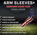 B-Driven Sports Pro-Fit Compersssion Arm Sleeves - 1-Pair, 30+ Designs, Adult/Youth Sizes, for Athletic and General Purpose Use.