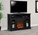 Ameriwood Home Chicago TV Stand with Fireplace, Rustic Gray