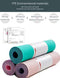 YAWHO Yoga Mat Fitness Mat Specifications 72'' x 26'' Thickness 1/4-Inch Eco Friendly Material SGS Certified Ingredients TPE Extra Large Non-Slip Exercise Mat with Carry Bag