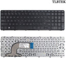 TLBTEK Replacement Keyboard with Frame Compatib HP Pavilio 15-d 15-f 15-g 15-r 15-e 15-f387wm 15-d035dx 15-f233wm 15-f272wm 15-f010wm 15-n290nr 15-e 15-f222wm 15-f271wm US Layout