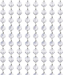 Crystal Acrylic Gems Bead Garland Strands, KinHom 16 Feet Hanging Clear 14mm Daimond Beads Chain Garlands for Manzanita Tree Centerpiece, Chandelier Bead Lamp Chain, Christmas/Wedding Party Decoration