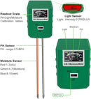 Womtri Soil Moisture Meter,3-in-1 Soil pH Meter,Test Kit for Moisture,Great for Home and Garden, Lawn, Farm, Indoor & Outdoor Use