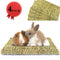 THINKPRICE Natural Straw Grass Mat Woven Bed Mat for Small Animal Bunny Bedding Nest Chew Toy Bed Play Toy for Guinea Pig Parrot Rabbit Bunny Hamster Rat Ferret Chinchillas Fancy Gerbil