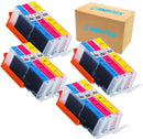 INNERTECK Replacement for Canon 251 CLI-251XL (4 Yellow, 4 Cyan, 4 Magenta, 12 Packs) Compatible with Canon MX922 Ink Cartridges Color Work with Canon PIXMA MX922 MG5520 MG7520 MG5420 MG7120 Printer
