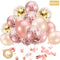Rose Gold Balloons, Confetti Balloons for Parties, 60pcs Balloons Bulk for Birthday Parties or Graduation Decorations by Unihoh