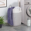 Goodpick Tall Laundry Basket - Large Laundry Hamper for Dirty Clothes Cotton Rope Basket for Blanket in Living Room Woven Storage Basket Toy Basket for Nursery Storage, 21.6 inches H X 15.7 inches D