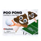 Master Toy Smiling Poo Pong Natural Brown 25 x 3 Wood Pong Game Set Paddles Ball Net