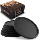 Barvivo Drink Coasters Set of 8 - Tabletop Protection for Any Table Type, Wood, Granite, Glass, Soapstone, Sandstone, Marble, Stone Tables - Perfect Soft Coaster Fits Any Size of Drinking Glasses.