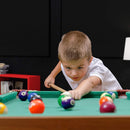 Mini Pool Balls & Triangle Bundle | 1.5" Balls Fit Tabletop & Freestanding Miniature Billiards Tables | Real Resin Balls Perform Like Full Size Balls