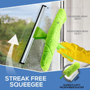 Telescopic Squeegee Window Cleaner Kit! Shower Squeegee, Window Cleaning Tools, Car Windshield Tool and Doors - Indoor/Outdoor Washing Equipment with Telescoping Pole
